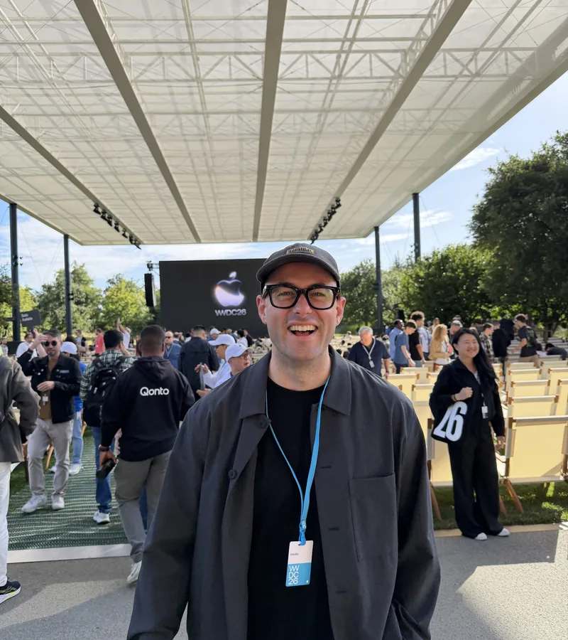 Adam Stewart attending Apple WWDC 2026 at Apple Park